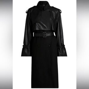 NWT KOBI HALPERIN - black trench coat